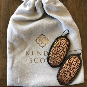 Danielle Gunmetal Earrings Kendra Scott